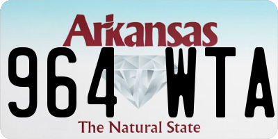 AR license plate 964WTA