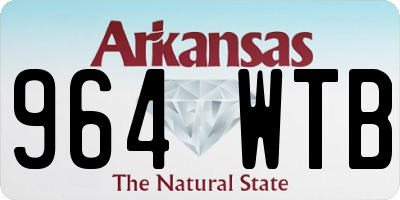 AR license plate 964WTB