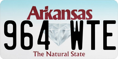 AR license plate 964WTE