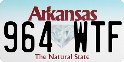 AR license plate 964WTF