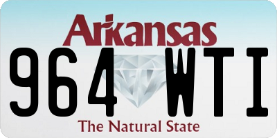 AR license plate 964WTI