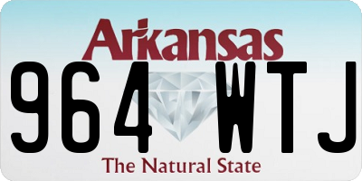 AR license plate 964WTJ