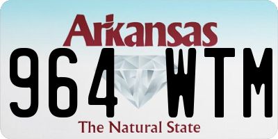 AR license plate 964WTM