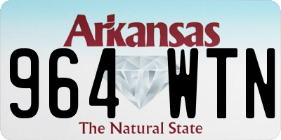 AR license plate 964WTN