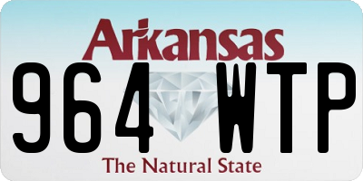 AR license plate 964WTP