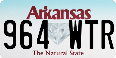 AR license plate 964WTR