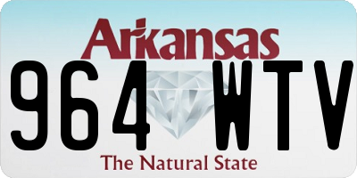 AR license plate 964WTV