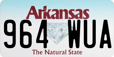 AR license plate 964WUA