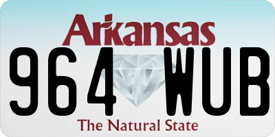 AR license plate 964WUB