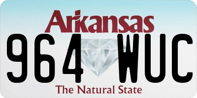 AR license plate 964WUC