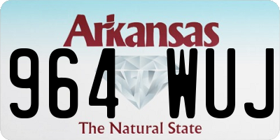 AR license plate 964WUJ
