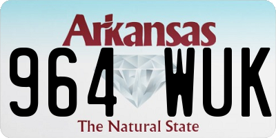 AR license plate 964WUK
