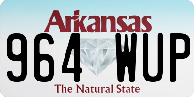 AR license plate 964WUP