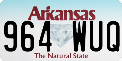 AR license plate 964WUQ
