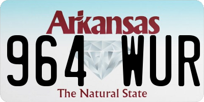 AR license plate 964WUR