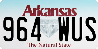 AR license plate 964WUS