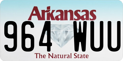 AR license plate 964WUU