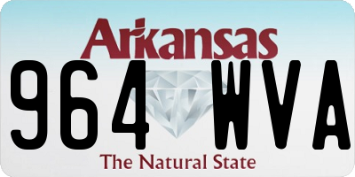 AR license plate 964WVA