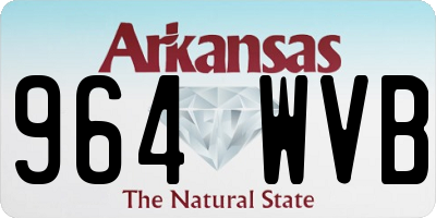 AR license plate 964WVB
