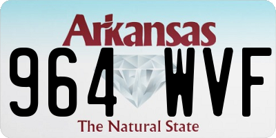 AR license plate 964WVF