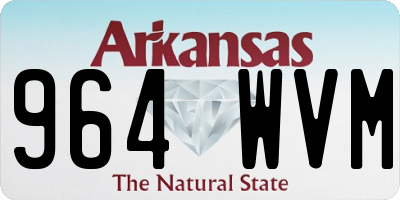 AR license plate 964WVM