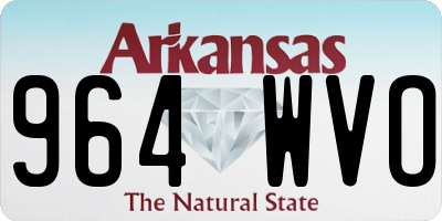 AR license plate 964WVO