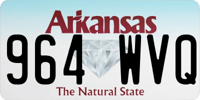 AR license plate 964WVQ