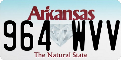 AR license plate 964WVV