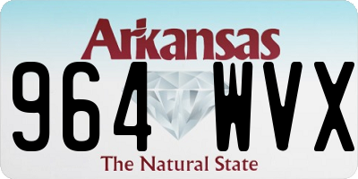 AR license plate 964WVX