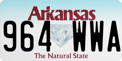AR license plate 964WWA