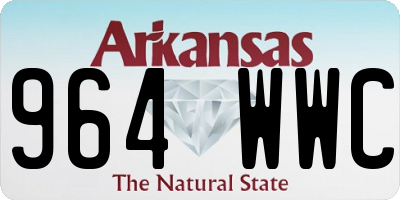 AR license plate 964WWC