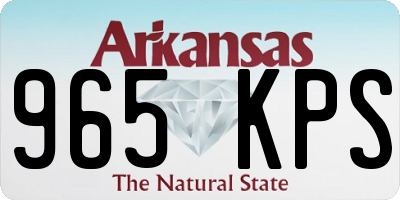 AR license plate 965KPS