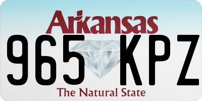 AR license plate 965KPZ