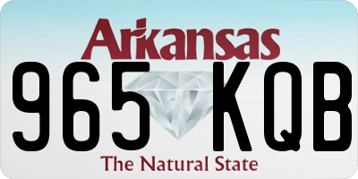 AR license plate 965KQB