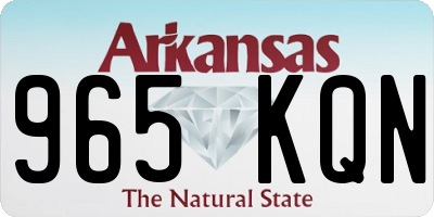 AR license plate 965KQN