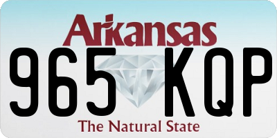 AR license plate 965KQP