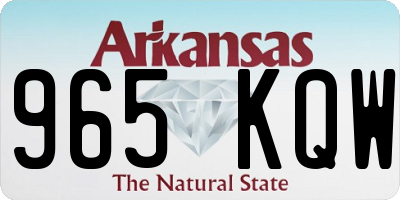 AR license plate 965KQW