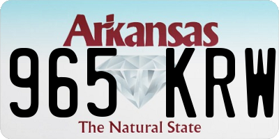 AR license plate 965KRW