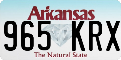AR license plate 965KRX