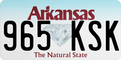AR license plate 965KSK