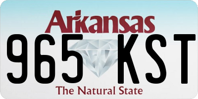 AR license plate 965KST