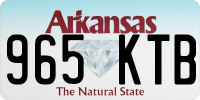 AR license plate 965KTB