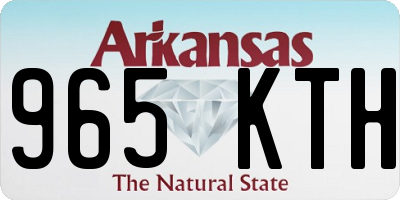 AR license plate 965KTH