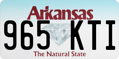 AR license plate 965KTI