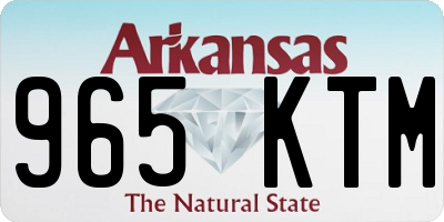 AR license plate 965KTM