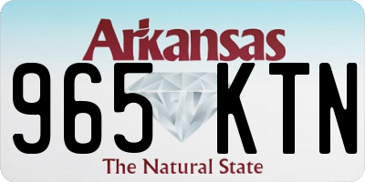 AR license plate 965KTN