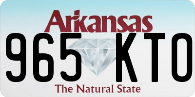 AR license plate 965KTO