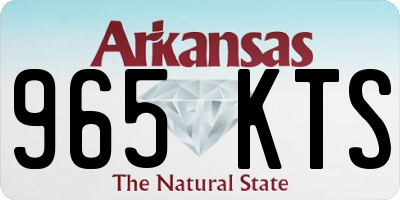 AR license plate 965KTS