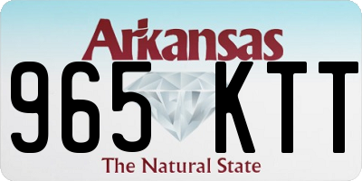 AR license plate 965KTT