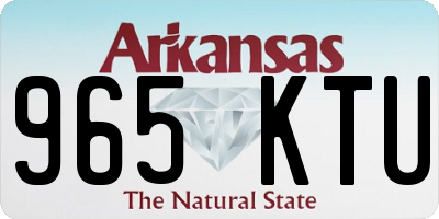 AR license plate 965KTU